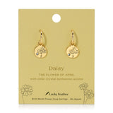 April Birth Month Flower Earrings