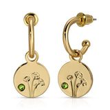 August Birth Month Flower Earrings