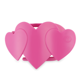 Flat Hair Clip | Large | Pink Heart to Heart