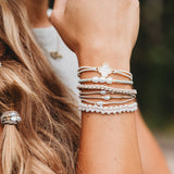 Glimmer Hair Tie Bracelets: Medium