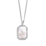 Gold S Mother Of Pearl Initial Necklace
