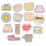 Non-Packaged Individual Glitter Stickers: That's A Nope