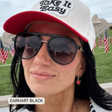 Earhart - Women’s Aviator Sunglasses–Polarized Everyday Chic: Grey