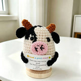 Handmade Crochet Animal Figurine Desk Ornament Home Decor: Chubby Bee Figurine
