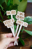 Halloween Wooden Plant Markers : I smell children
