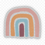 Multicolor Rainbow - Clear Sticker