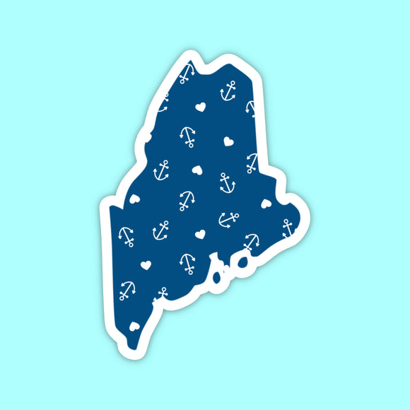 Maine Anchor State Sticker