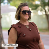 Earhart - Women’s Aviator Sunglasses–Polarized Everyday Chic: Grey