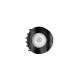 Jet Black | Small | Flat Circle Hair Clip