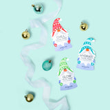 Christmas Holiday Gnomes Facial Mask Bundle 9 Pack