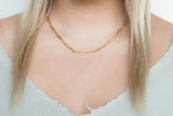 Luxe 18K Gold Paper Clip Chain - 18"