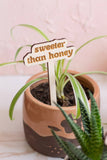 Funny Spring Wooden Plant Markers: Sassy bitch