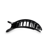 Teleties Round Flat Hair Clip | Med. | Jet Black