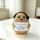 Handmade Crochet Potato Figurine Desk Ornament Home Decor: Potato Figurine