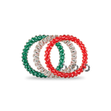 Teleties Spiral Hair Coils | Small | Hooked on Christmas Hair Ties