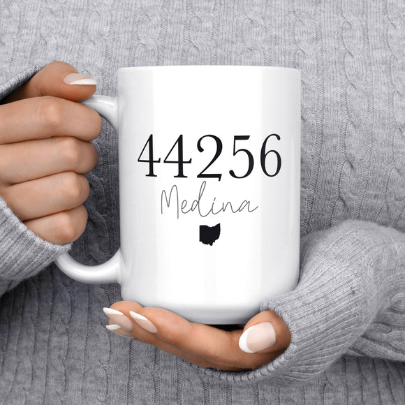 Custom Zip Code State Mug
