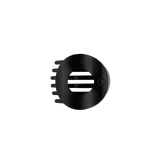 Jet Black | Small | Flat Circle Hair Clip