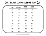 IN STOCK Blair Long Sleeve Top - Harvest Leaves: XL