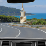 Hanging Car Diffusers | Seaside Cliffs | Made in USA: Round Bottle