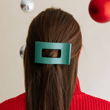 Teleties Flat Rectangle Hair Clip | Medium | Fir Real