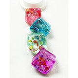 Ocean Glitter Cube Squishy Fidget Toy