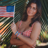 "Free" Patriotic Hair Tie Bracelets: Medium