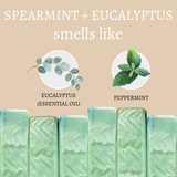 Spearmint + Eucalyptus Handmade Soap Bar - 4oz