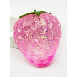Textured Sugary Strawberry Squishy Toy