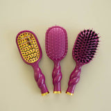 Mini Detangler Hair Brush for Medium Hair - Mulberry