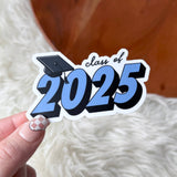 Class Of 2025 Graduation Cap Text Sticker