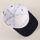 Take Me Out to the Ballgame Pinstripe Trucker Hat: NAY-WHT / ONE SIZE