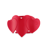 Flat Hair Clip | Small | Red Heart to Heart