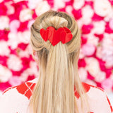 Flat Hair Clip | Large | Red Heart to Heart