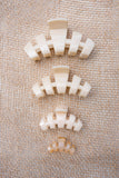 Classic Hair Clip | Tiny | Almond Beige