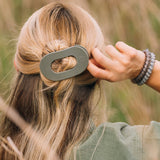 Teleties Flat Round Hair Clip | Medium | Sage It Ain't So