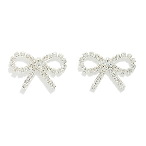 Ultra Sparkle Bow Studs