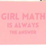 Canvas Pouch Girl Math Is Always the Answer