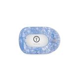 Teleties Flat Round Hair Clip | Small | Blue Lagoon