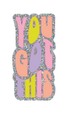 Non-Packaged Individual Glitter Stickers: That's A Nope