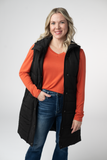 IN STOCK Harlow Long Vest - Black: Small
