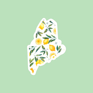 Maine Lemons State Sticker