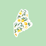 Maine Lemons State Sticker