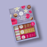 Duo Lip Balm Set of 3 Berry, Vanilla & Coconut