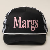 Margs Foam Mesh Back Trucker Hat: FUCHSIA / ONE SIZE