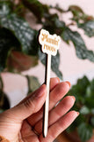 Funny Wooden Plant Markers: Size doesn't matter