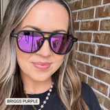 Briggs - Women's Polarized Small/ Medium Aviator: Purple