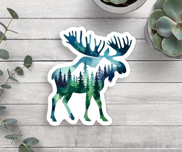 Moose Vinyl Sticker