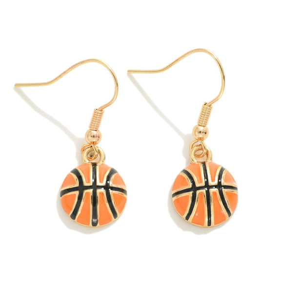 Basketball Dangle Earrings