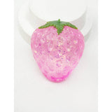 Textured Sugary Strawberry Squishy Toy