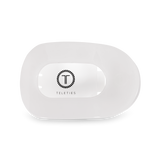 Teleties Round Flat Hair Clip | Large | Coconut White